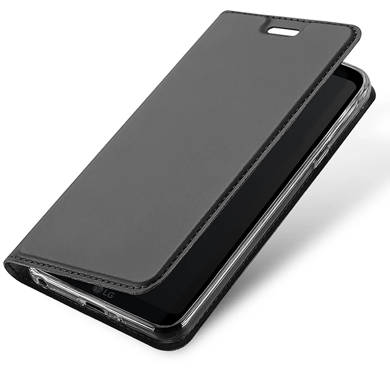 DUX DUCIS Luxury Flip Leather Case For LG Q6 Wallet Book Cover Alpha Q6a Q 6 a M700 5.5&quot Phone Cases Funda | Мобильные телефоны