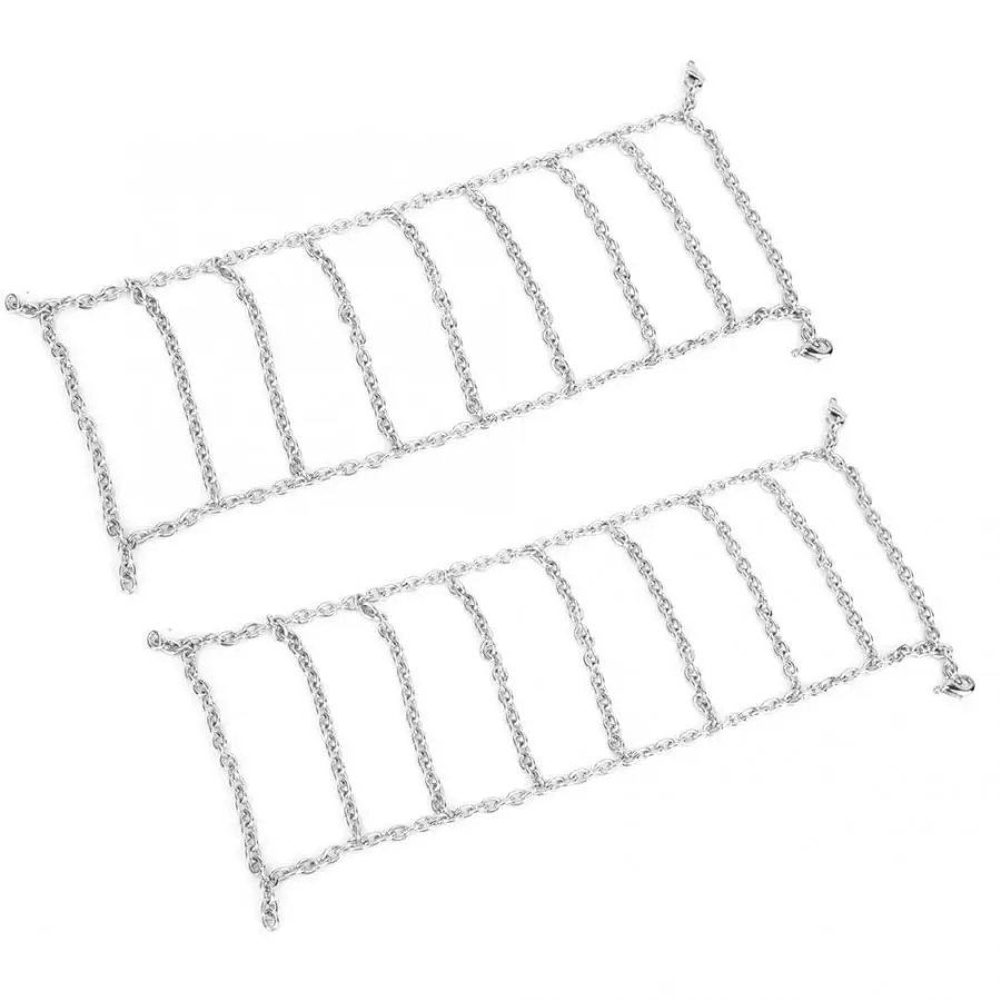 Металлическая цепь для шин нескользящая снега TRX4/SCX10/D90 RC Гусеничный