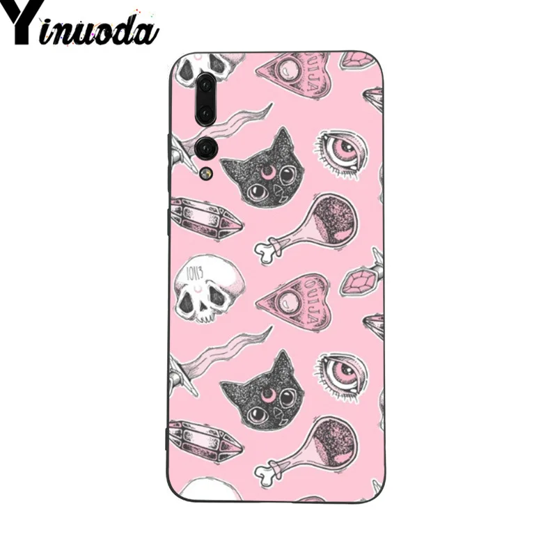 Yinuoda Pastel Goth Girl Bats Rainbow Чехол для телефона с рисунком Huawei P9 P10 Plus Mate9 10 Mate10 Lite P20 Pro Honor10