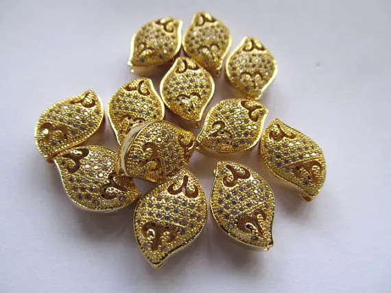 

AAA 12pcs 11x16mm Platinum Plated Micro Pave set cubic zirconia beads oval diamond silver gold gunmetal rose gold charm connecto