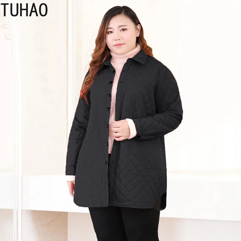 Женская теплая офисная парка куртка большого размера 10XL 9XL 8XL на осень и зиму SUATANS
