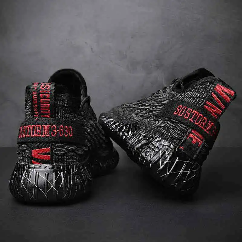 2019 Summer Steel Toe Cap Men Safety Shoes Classic Fashion Gym Protection Boots Non-slip Breathable Men's Work | Обувь