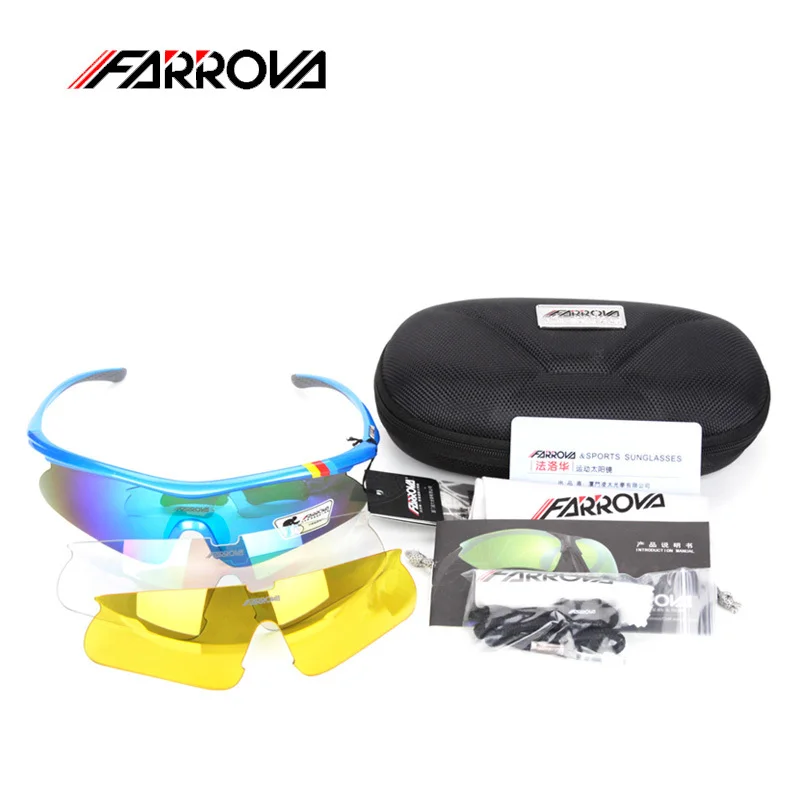 Бренд FARROVA спортивные мужские поляризованные солнцезащитные очки уличные