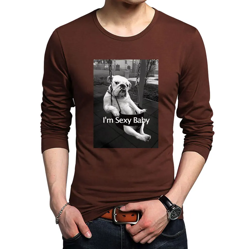 Футболка мужская с длинным рукавом модная тенниска в стиле хип хоп забавная