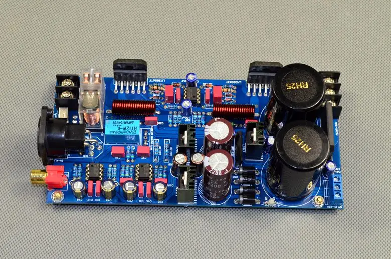 125 Вт LM3886 двойной параллельный моно полный баланс hifi усилитель звука готовая