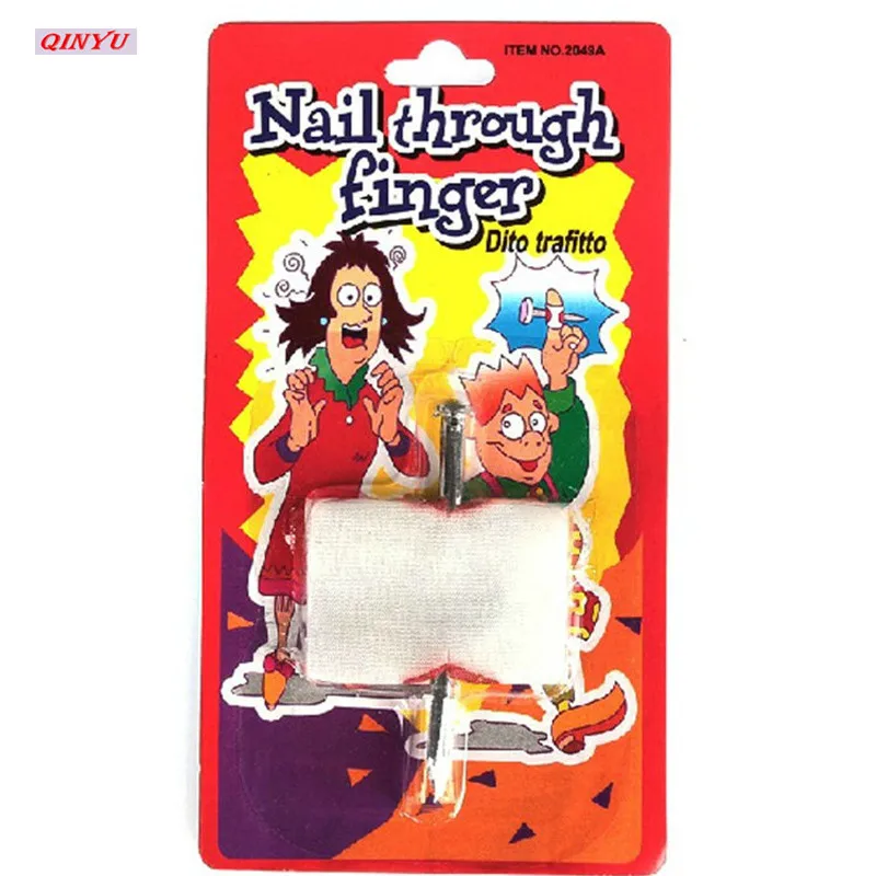 2021 трюк Новинка забавная шутка игрушка поддельные ногти через палец розыгрыш