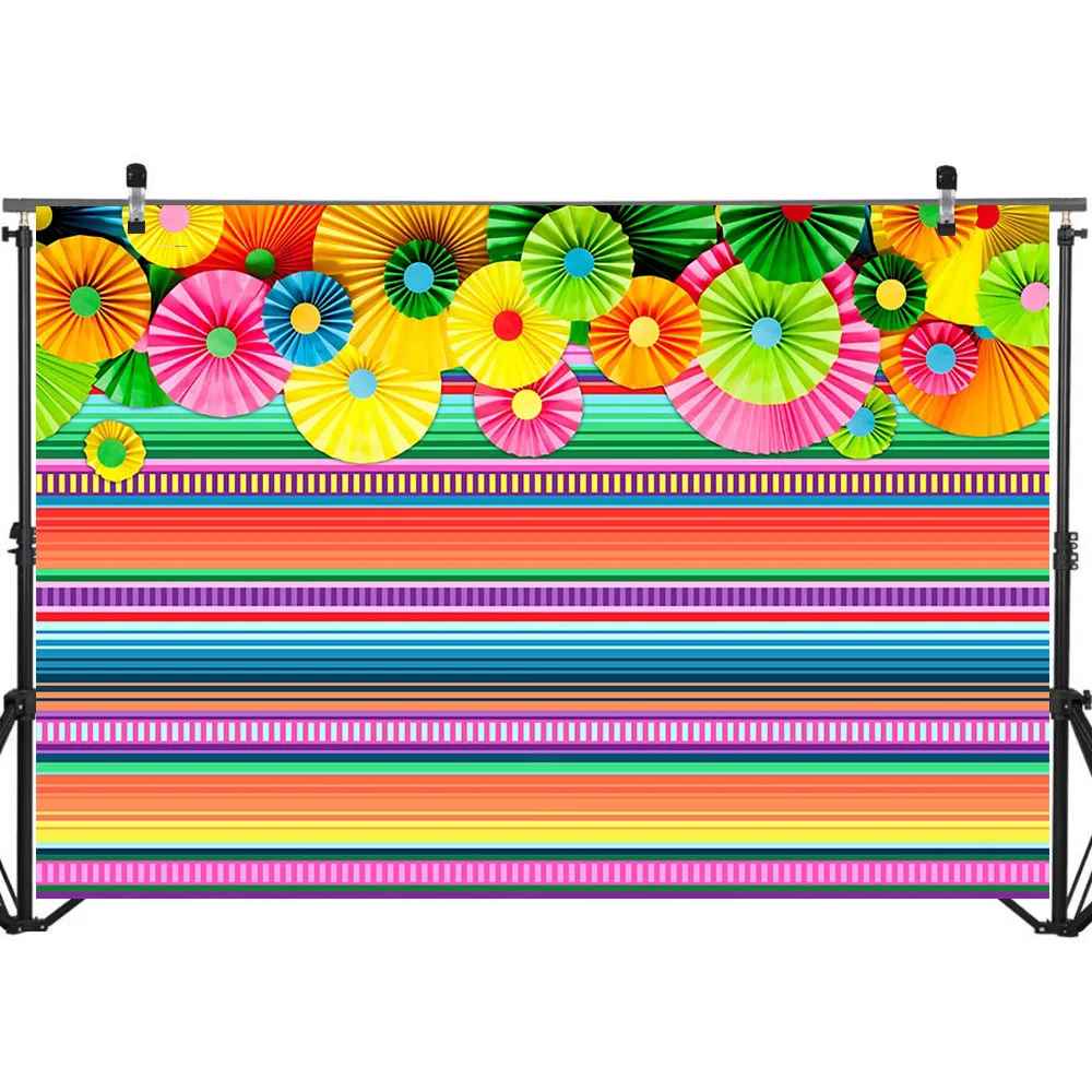 Мексиканская фиеста тематический фон Cinco De Mayo красочные полосы Фото фоны
