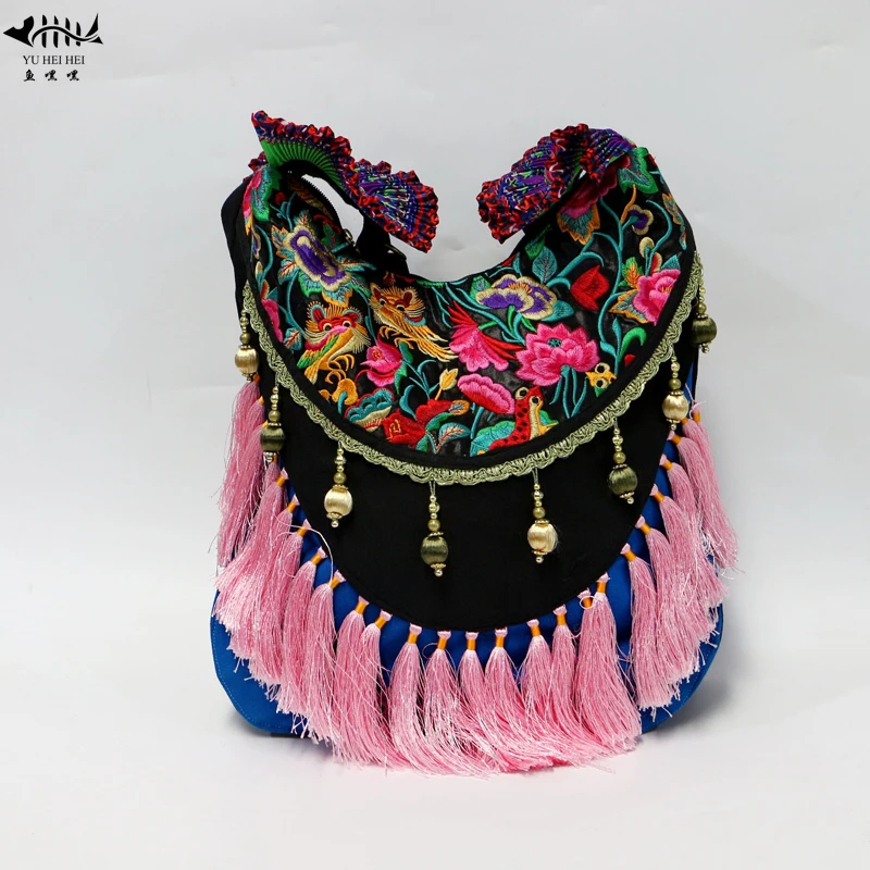 Большие винтажные сумки с вышивкой ручной работы, сумка Gypsy Boho, женские сумки, женские сумки через плечо, сумки с бахромой, сумка в стиле бохо