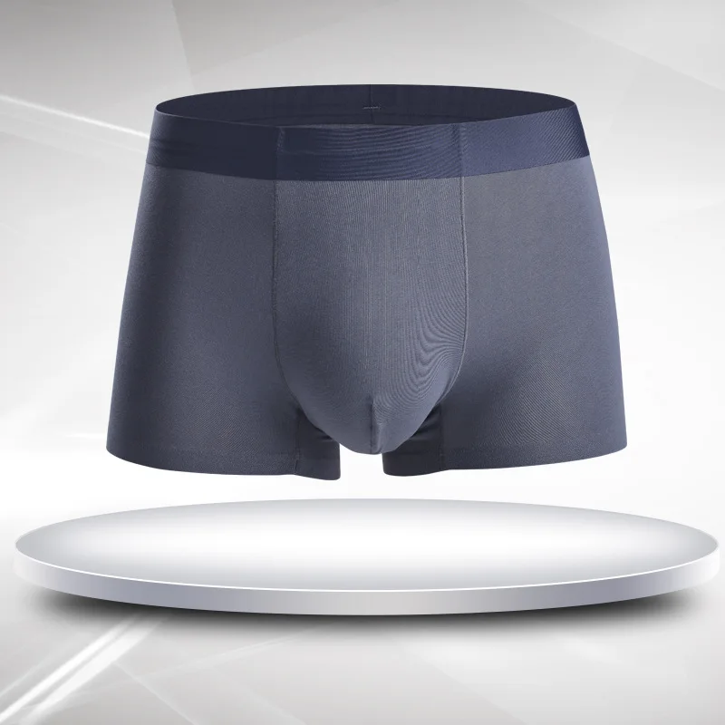 Luxury Men Boxer Ultra Thin Modal Silk Cotton Boxers Breathable Smooth Vintage Solid Mens Underwear 2pcs/lot | Мужская одежда