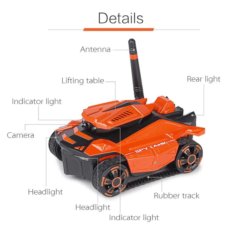 2019 Global Drone Smart RC Tank Wi Fi FPV камера приложение управления Voiture Telecommande Робот Игрушки