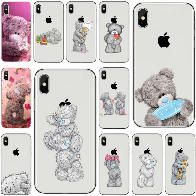 Tatty Teddy Me To You Bear обложка чехол для телефона из мягкого силикона ТПУ с рисунком iPhone X