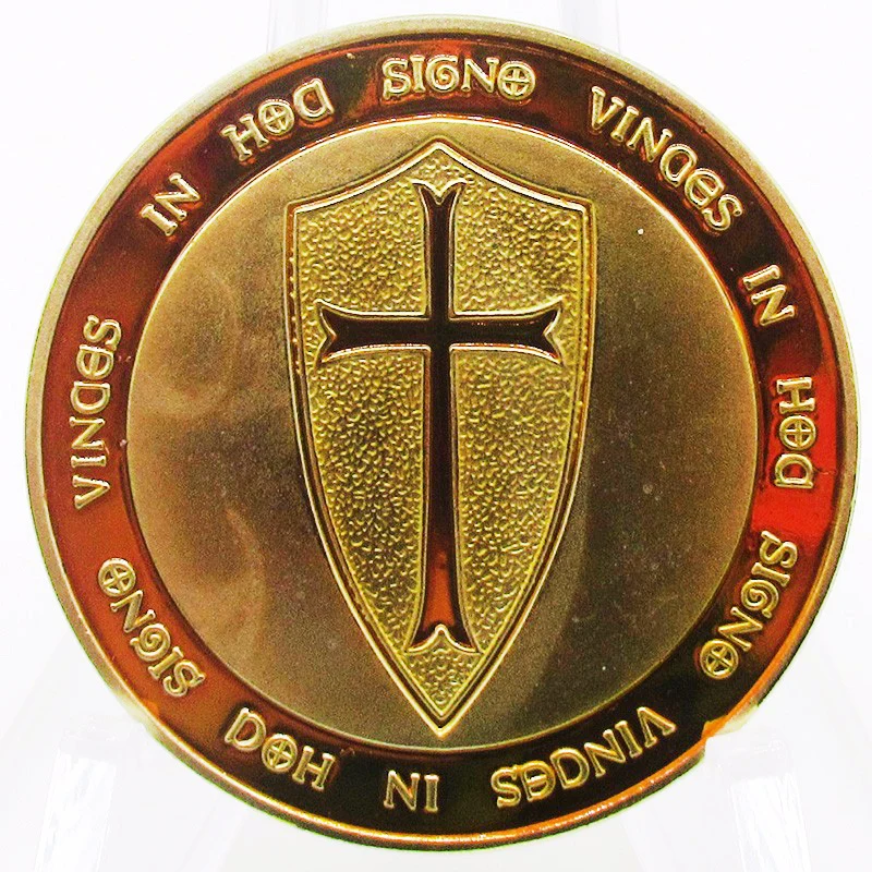 Вторая мировая война золотая монета стальной рыцарь медаль сувенир крест медали