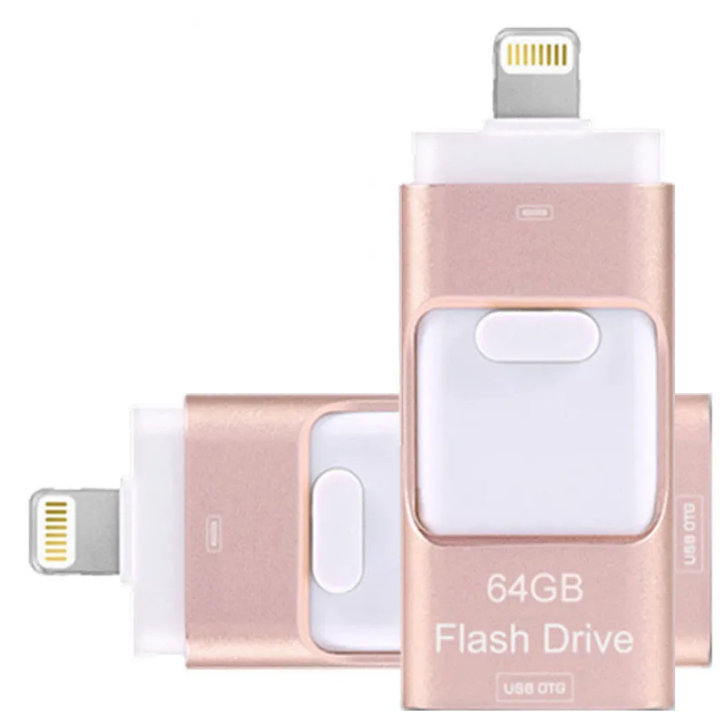 iOS11 Lightning OTG Flash Drive 8GB 16GB 32GB 64GB 128GB For iOS and USB PC Tablet Pendrive for iPhone otg U Disk | Компьютеры и офис