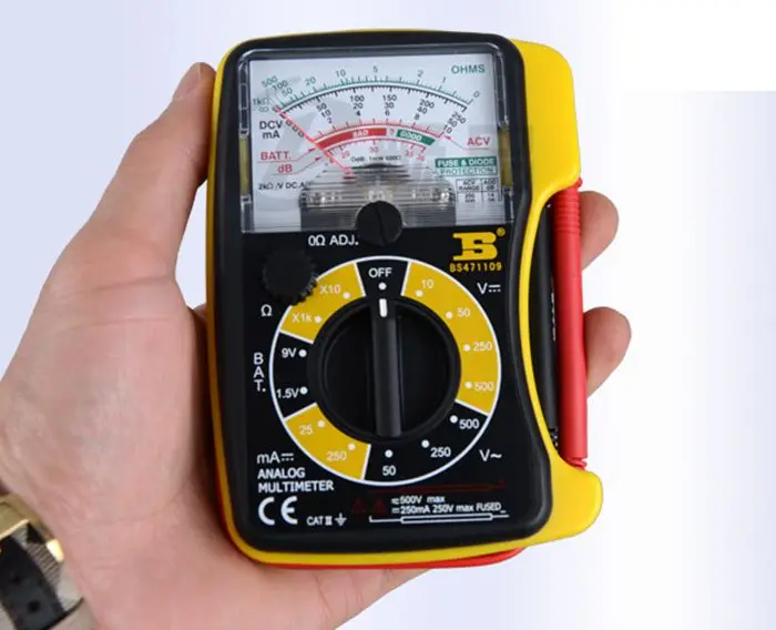 Аналоговый мультиметр BOSI BS471109 мини мультиметр. Подходит для дома и студента.|analog