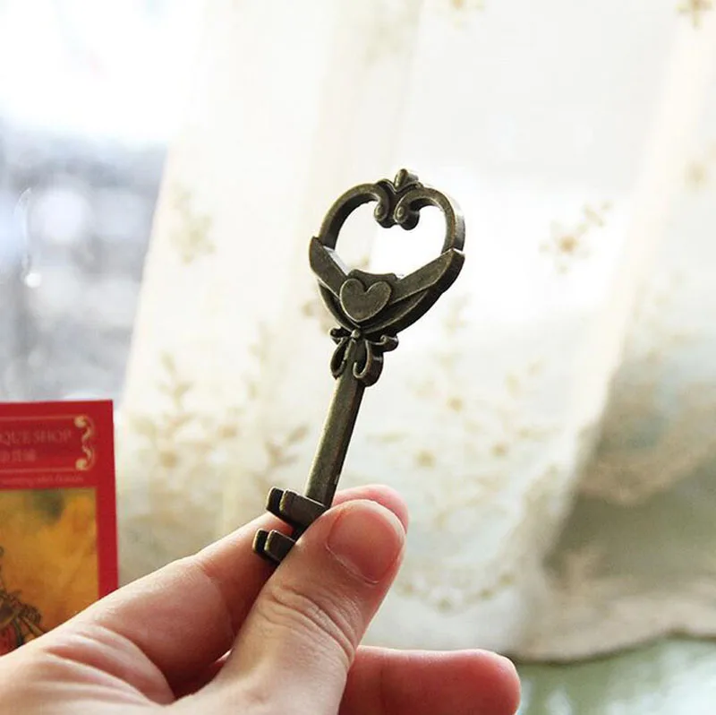 200 шт./лот античный бронзовый держатель для ключей карт аксессуар украшения стола