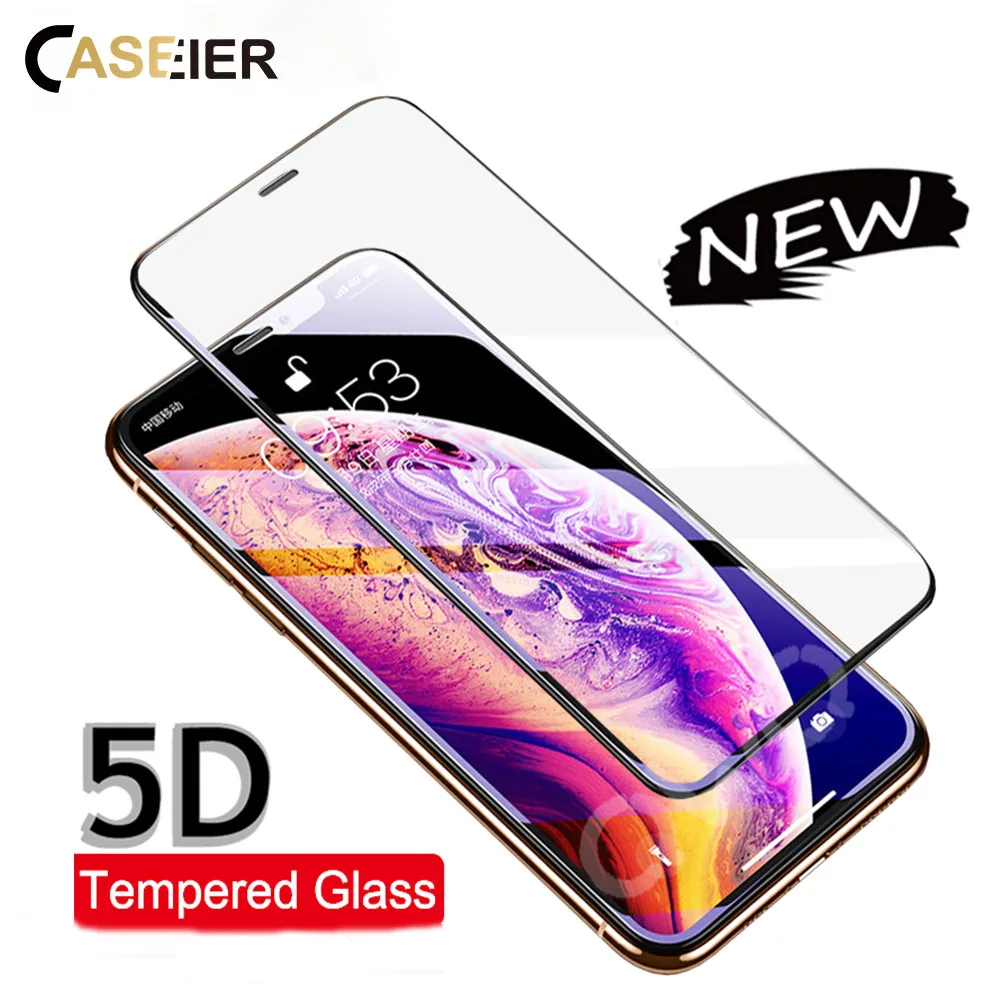 CASEIER защитное закаленное стекло для iPhone XS Max Защита экрана XR X 6 6s 7 8 Plus 5S SE 5 4 4S