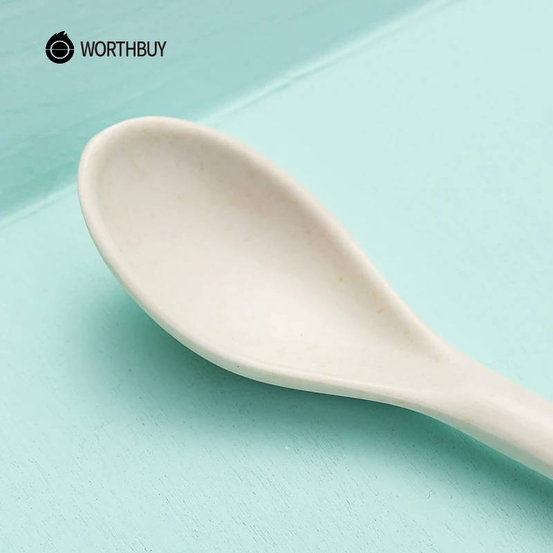 WORTHBUY милая детская бамбуковая кофейная ложка с длинной ручкой десертная чайная