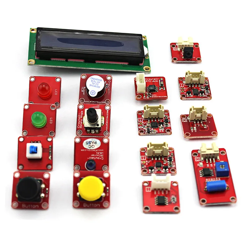 Elecrow Crowtail Deluxe Kit для Arduino Включая 27 шт. Модули DIY Бесплатная Доставка | Электронные