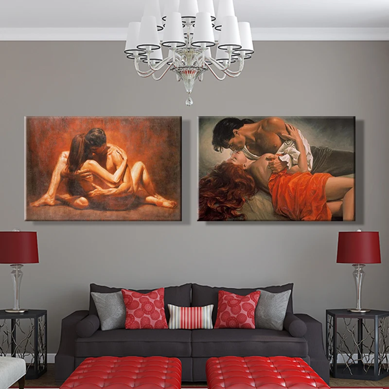 

paint by number art painting by numbers Artwork Lovers' paintings Bedroom decoration Handmade Filling and coloring romantic
