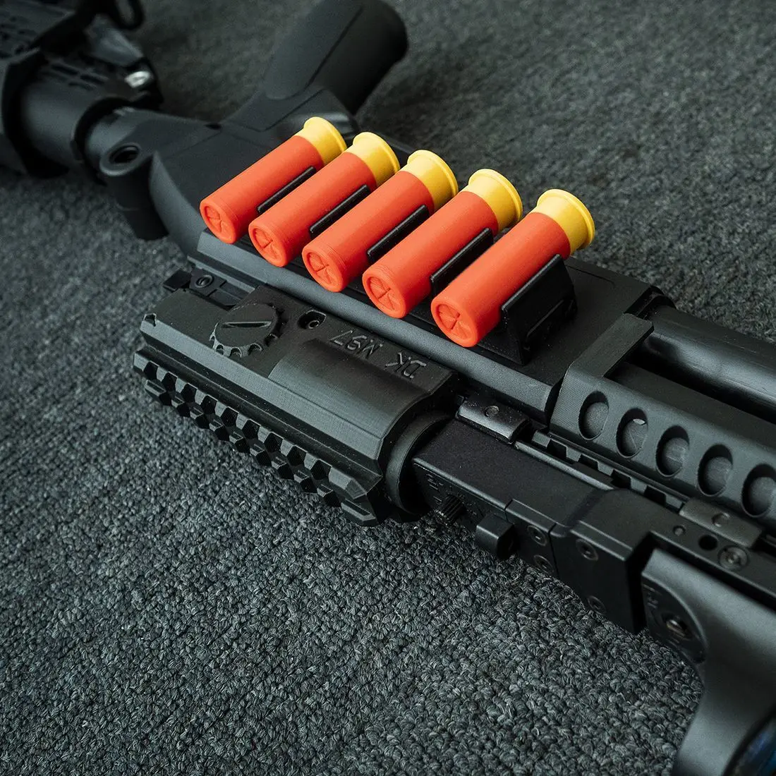 DIY DK декоративная Дротика Shell со слотом для M97 выпадающие водные гелевые бусинки бластер-черный+ оранжевый+ желтый