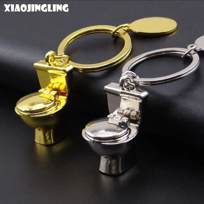 XIAOJINGLING странные вещи модные 3D мини брелки в виде туалета креативные