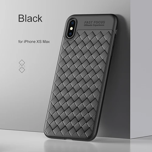 Black for iPhone XSM Новейший USAMS чехол для телефона для iPhone XR/XS Max мягкий задний чехол Полный протектор дышащий чехол для iPhone xs max Apple - Цвет: Black for iPhone XSM