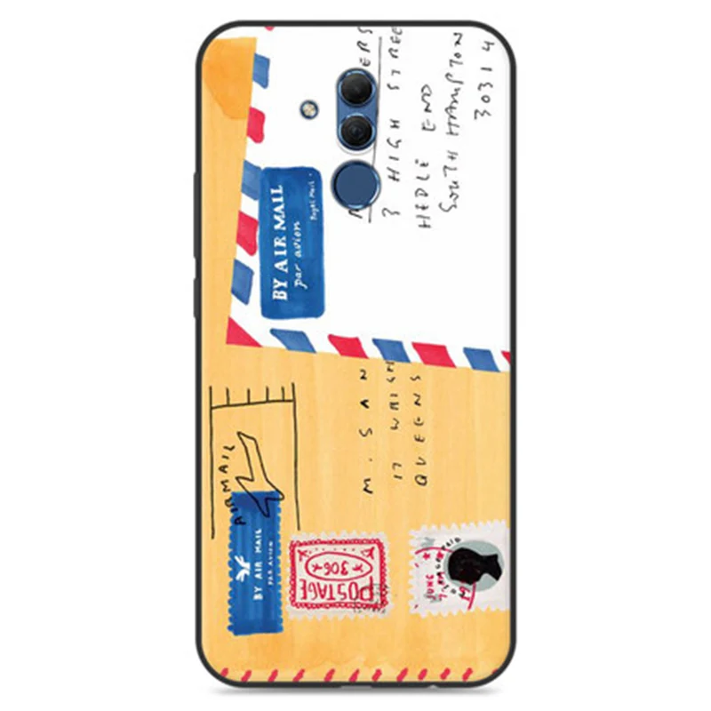 

2pcs For Huawei Mate 20 lite case Mate20 lite cover cartoon style soft phone cases For Huawei Mate 20lite case NE-AL00 shell