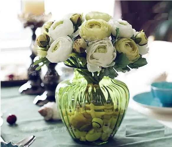 ВЫСОКОЕ Качество шелк цветок Европейский 1 Букет Искусственные Цветы Осень