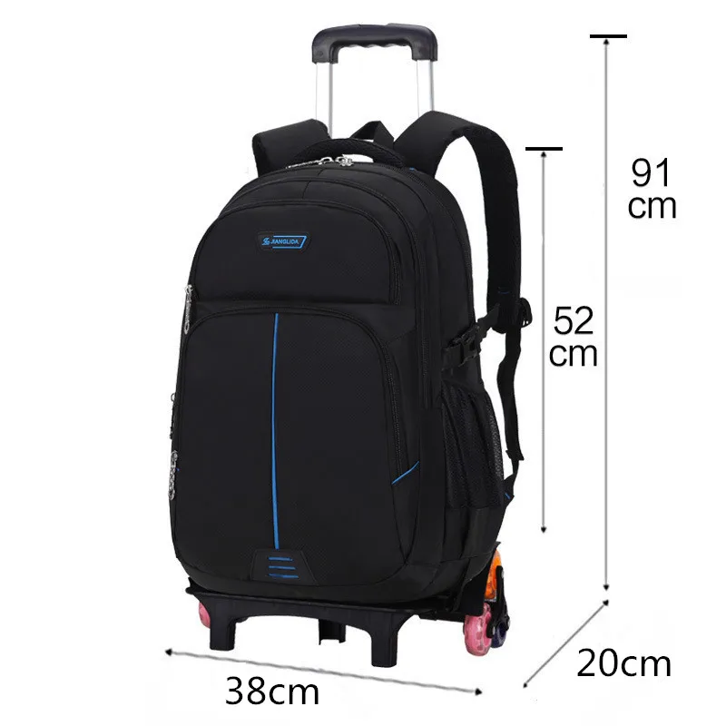 Детские школьные сумки на колесиках Mochilas съемные детские рюкзаки 6 колес Большой