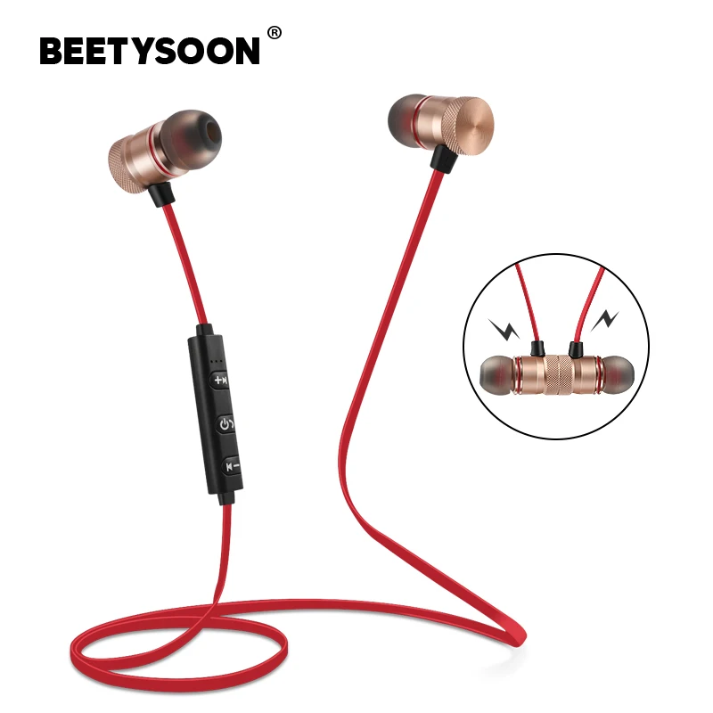 блюту наушники беспроводные Bluetooth от BEETYSOON для телефона водонепроницаемые с