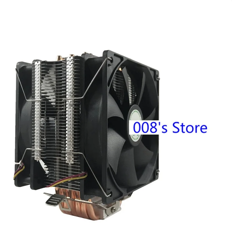 

New Radiator CPU Cooler Cooling Fan For Intel 775 1151 1155 1156 1366 For AM4 AM3+ FM1 6 Heatpipes 12cm Led 4pin PWM By AVC