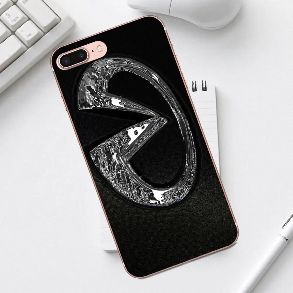 Qdowpz мягкий чехол для телефона с логотипом Infiniti iPhone 4 4S 5 5C SE 6 6S 7 8 Plus X XS Max XR Galaxy A3 A5 J1
