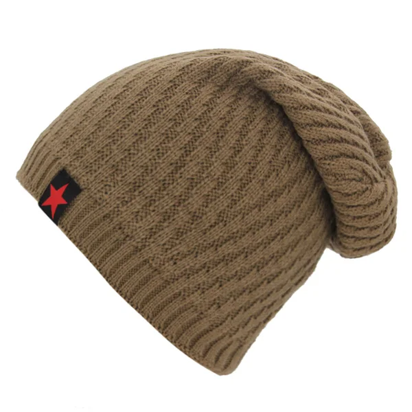 khaki Xlamulu Skullies Beanies, вязаная шапка, зимние шапки для мужчин и женщин, шапка, теплая, мешковатая, мужская шапка, шапки, утолщенная маска Skullies - Цвет: khaki