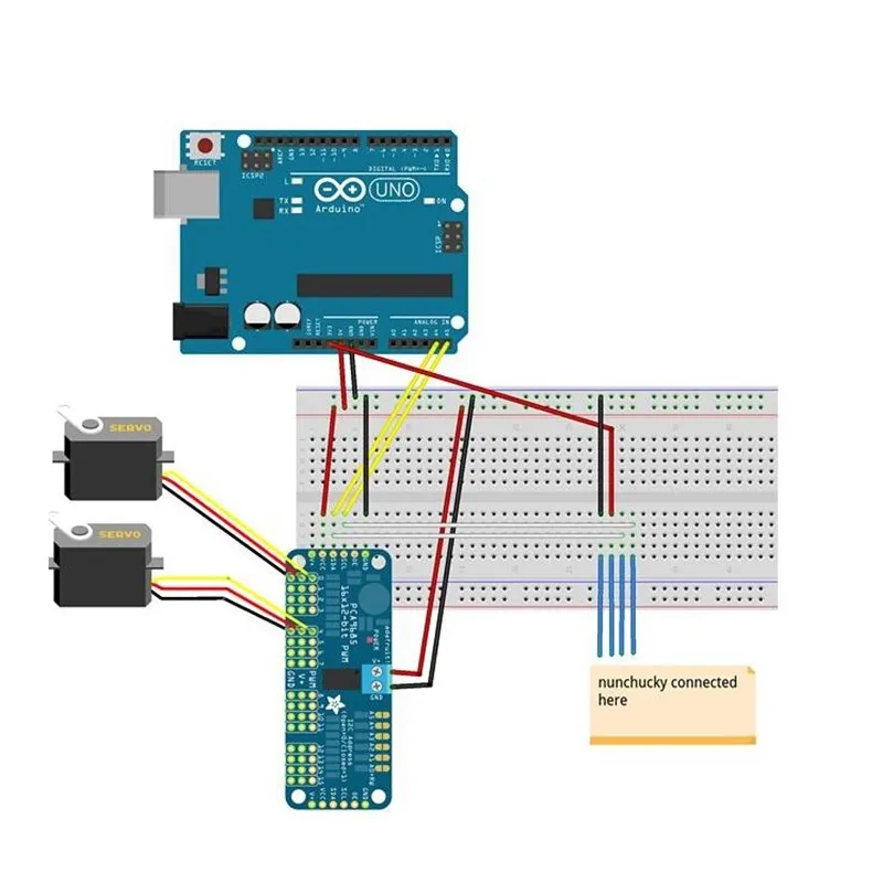 16-канальный 12-битный PWM/сервопривод-интерфейс I2C-PCA9685 для Arduino Raspberry Pi модуль