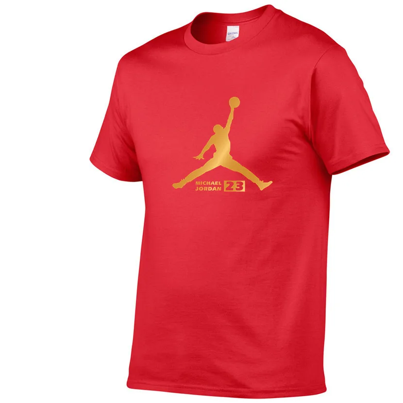 Red 82 Newest Summer Men T-Shirt Fashion Jordan 23 Brand Logo Print Cotton T Shirt Men Trend Casual Short Sleeve Tshirt Tops Tee - Цвет: Red 82