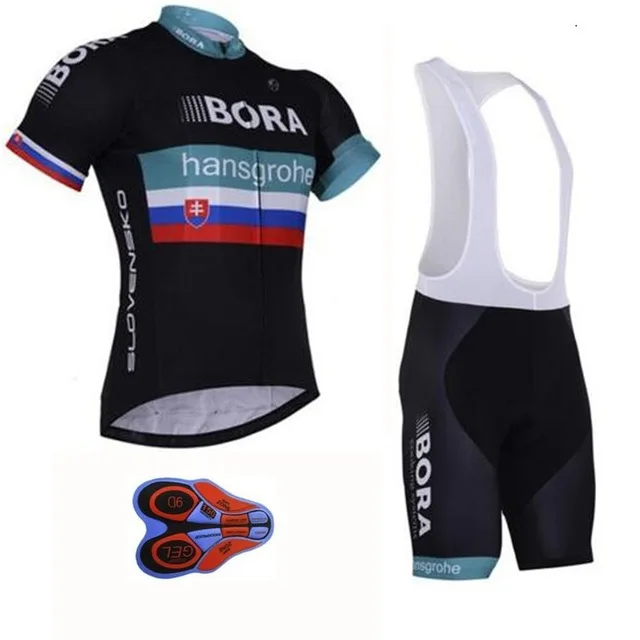 2018 Бора велосипед BIB/Шорты для женщин комплект короткий рукав верховой езды