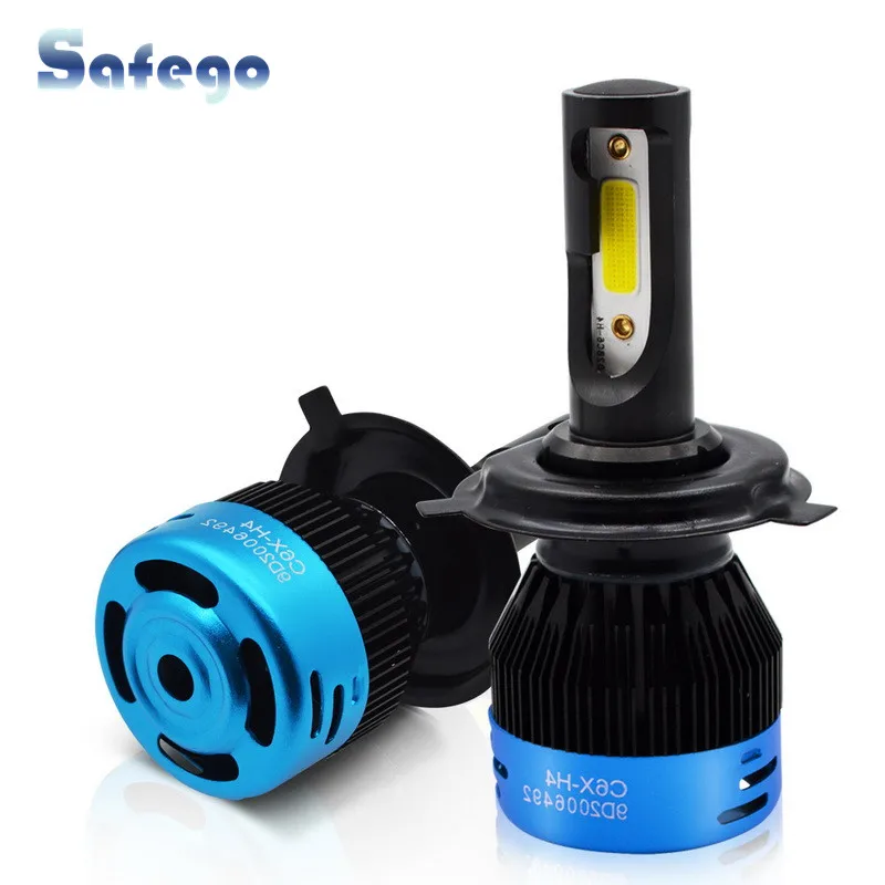 Safego 2 шт. 30 W 12 V H4 H7 H8 H9 H11 светодиодный фары для автомобилей (Подол короче спереди и