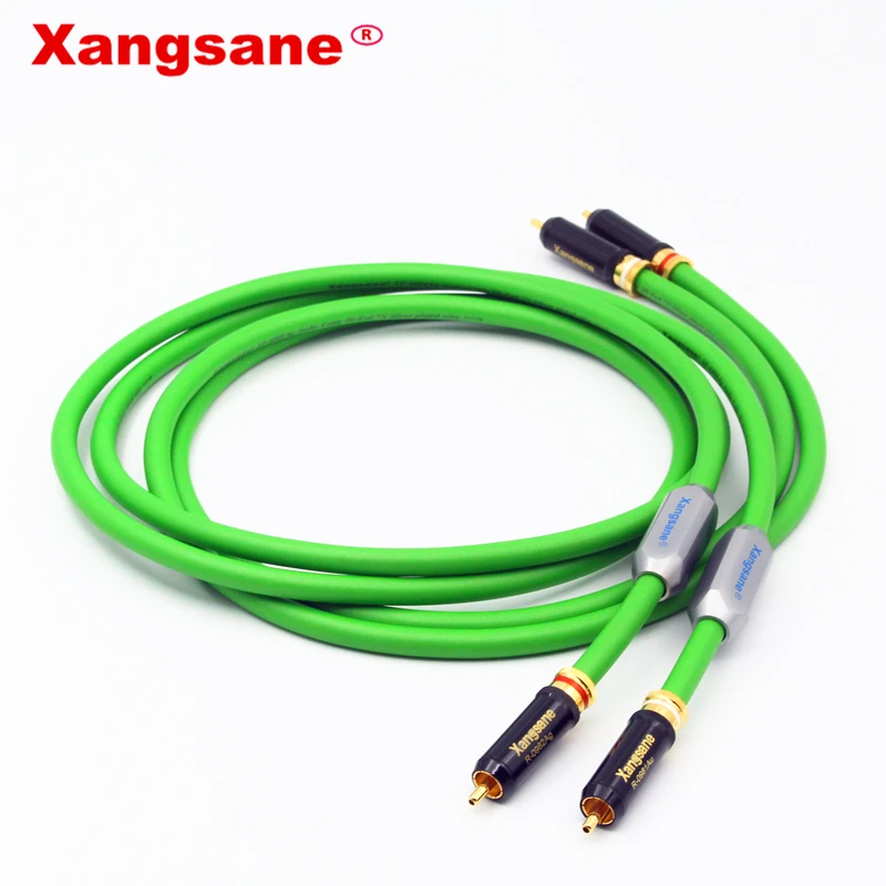 Кабель xangразный Hifi 2RCA к высококачественный медный посеребренный Двойной RCA