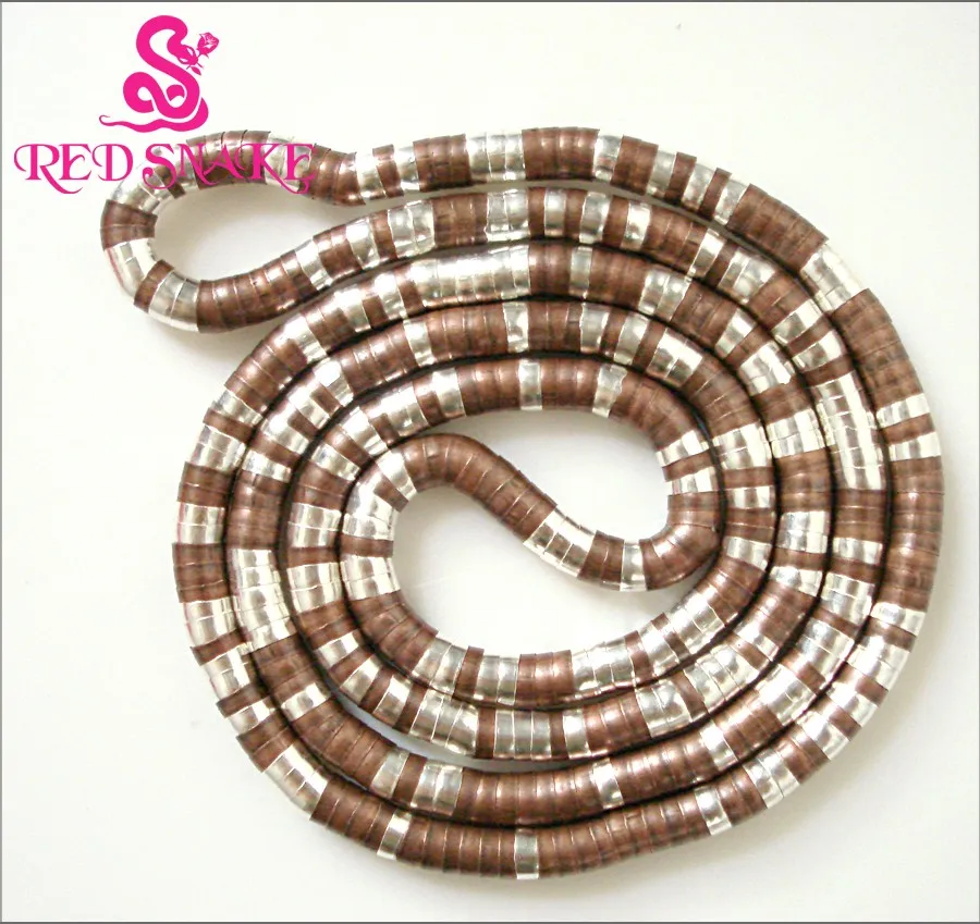 Красная змея толщиной 6 мм серебряный цвет + медный смешанный оптовая продажа