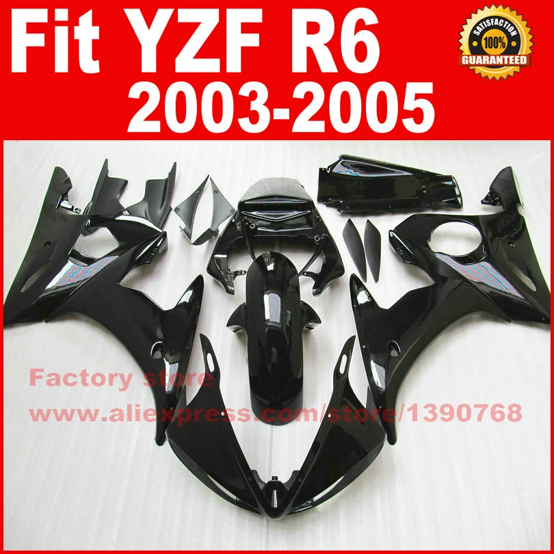 Комплект обтекателей для мотоцикла из АБС пластика YAMAHA 2003 2004 2005 R6 глянцевый