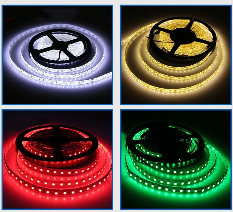 Focuslight RGB светодио дный полосы света 2835 DC12V 60 s/M гибкая освещение лента