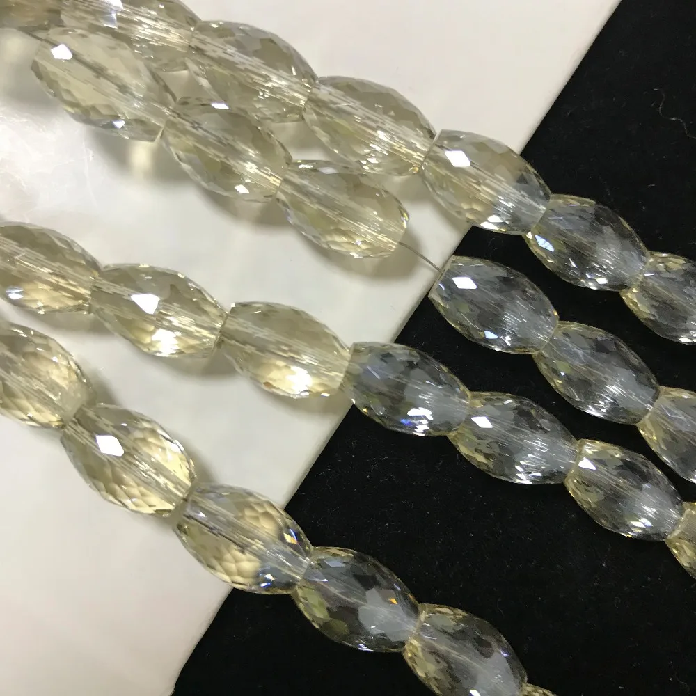 50pcs 8x12mm Drum Drop Bicone Austria Crystal beads Charm loose spacer Beads DIY Earrings necklace hadicraft bracelet jewelry | Дом и сад