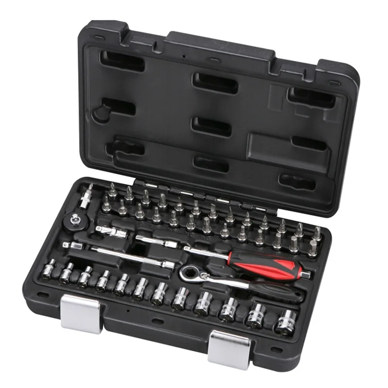 Набор гаечных ключей с трещоткой 1/4 дюйма 46 шт.|tool kit iphone|tool combo kitkit resistor |