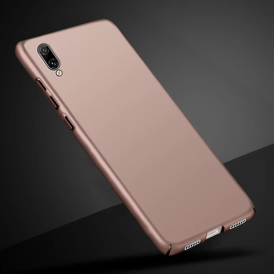 Rose Gold Для huawei Y6 Pro Чехол Жесткий PC задняя крышка чехол для телефона для huawei Y6 чехол бампер на huawei Y6 Prime Pro MRD LX1F - Цвет: Rose Gold