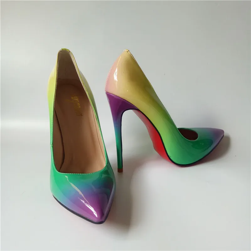 Женские туфли лодочки высшего качества элегантные разноцветные вечерние из