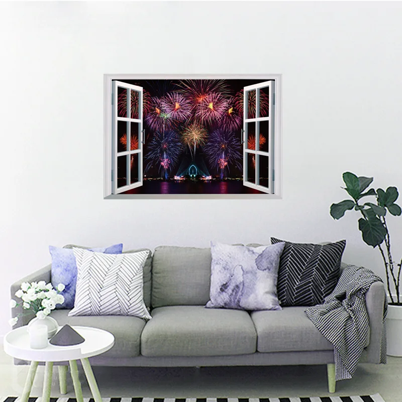Фейерверк настенные наклейки для детской комнаты спальни Фотообои | Дом и сад