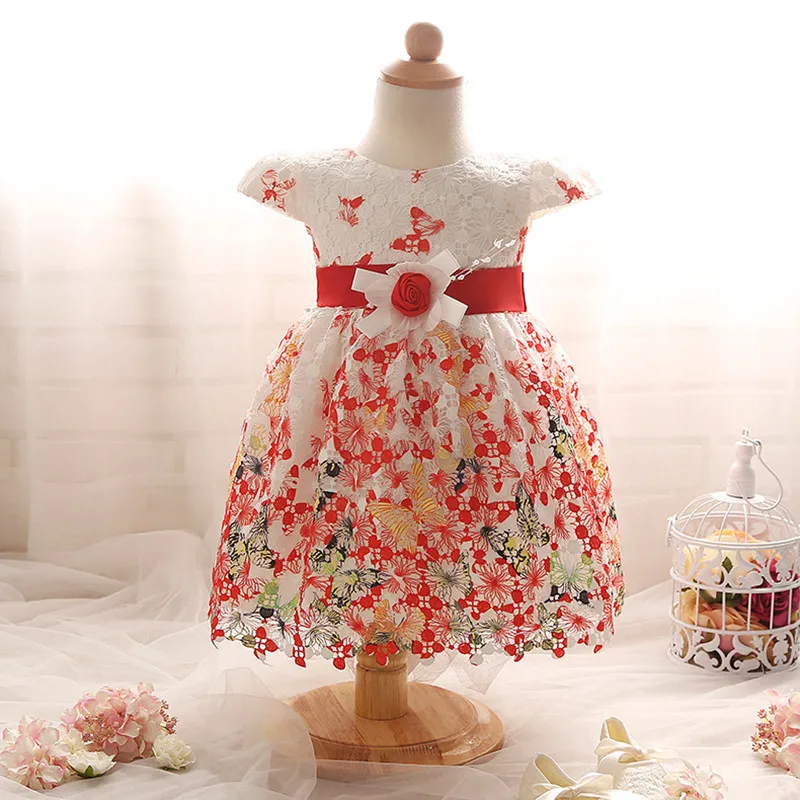 Для маленьких девочек Кружевное платье на день рождения одежда для самых костюм