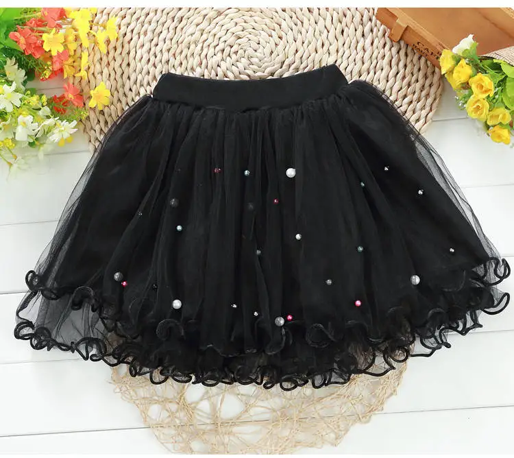 Girls Skirts Wild Treasure Children's Fluffy Skirt Kids Princess Dance Short Summer 2019 Toddler Lovely Pearl | Мать и ребенок