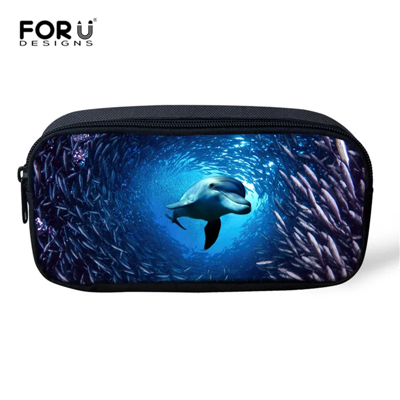 C0305K FORUDESIGNS/детские школьные сумки, набор для девочек и мальчиков, Акула, дельфины, школьный рюкзак для детей, рюкзак для начальной школы, детский портфель, Mochila - Цвет: C0305K