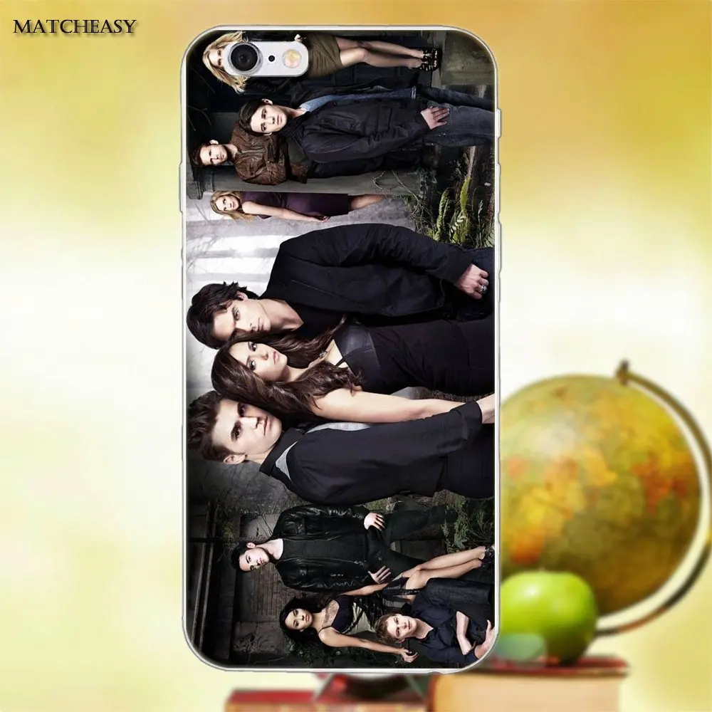 Мягкий чехол Geek The Vampire Diaries для Apple iPhone X XS Max XR 4 4S 5 5C SE 6 6S 7 8 Plus X|Чехлы-накладки| |